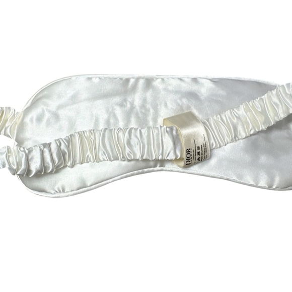 Dior Silk Eye Sleep Mask New In Box White Authentic (NWT) - Picture 4 of 6